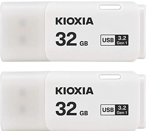 2個セット USBフラッシュメモリ 32GB USB 3.2 Gen 1 KIOXIA (旧東芝メモリー) TransMemory U301 [並行輸入品]