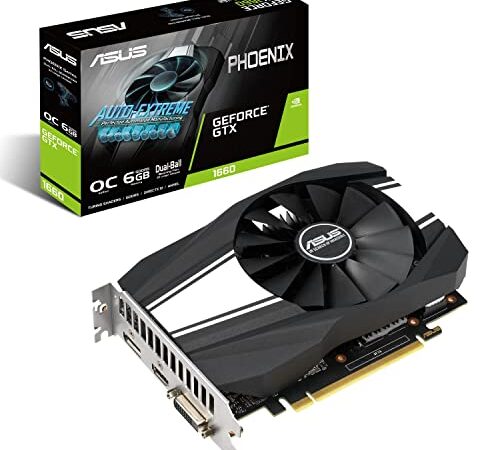 ASUSグラフィックカードPH-GTX1660-O6G（OC版、Nvidia GeForce GTX 1660、6GBメモリGDDR6）