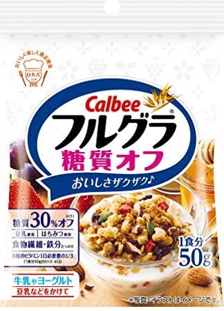 カルビー フルグラ 糖質オフ化粧箱入り 50g×32袋