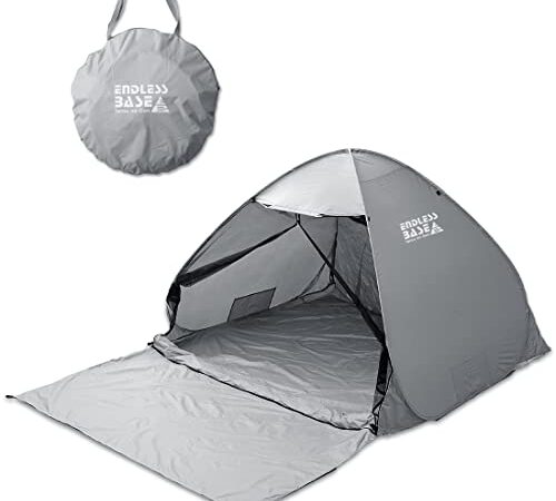 ENDLESS-BASS テント ワンタッチ 幅200 2-3人用 ポップアップテント サンシェード 耐水 キャンプ アウトドア 43500002(77179)