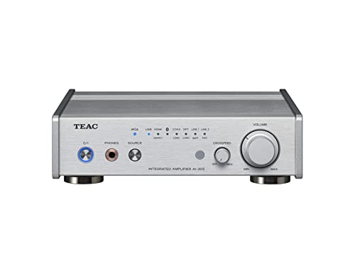 TEAC(ティアック) AI-303-S シルバー USB DAC/ステレオプリメインアンプ/ヘッドホンアンプ 小型コンパクト/Bluetooth/HDMI-CEC ARC/eARC/MQA/ハイレゾ