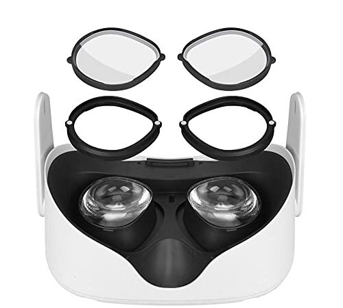 スクラッチからミオピアガラスを保護するためのレンズ防止リング、VR磁気眼鏡アンチブルーレンズフレームQuick、VRヘッドセットレンズクエスト、クエスト2、リフトSまたはOculus Go